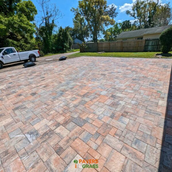 Driveway for a duplex residence