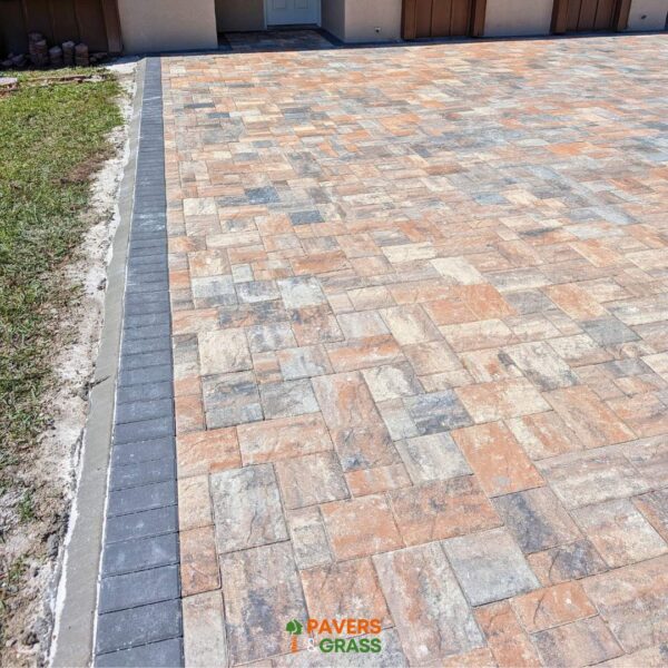Driveway for a duplex residence