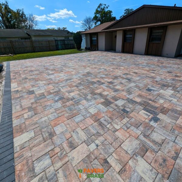 Driveway for a duplex residence