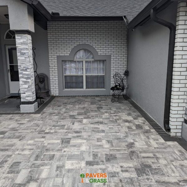 Pavers & Grass