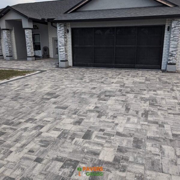 Pavers & Grass