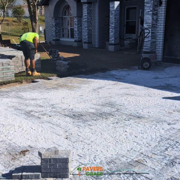 Pavers & Grass