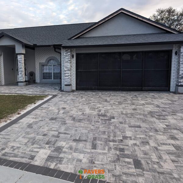 Pavers & Grass