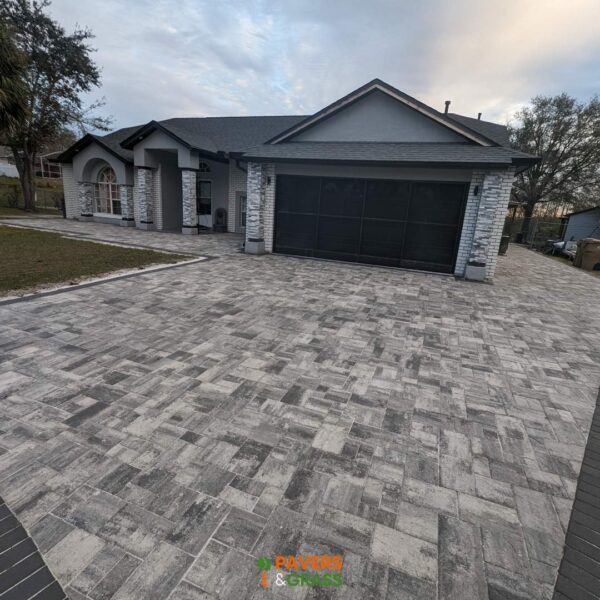 Pavers & Grass