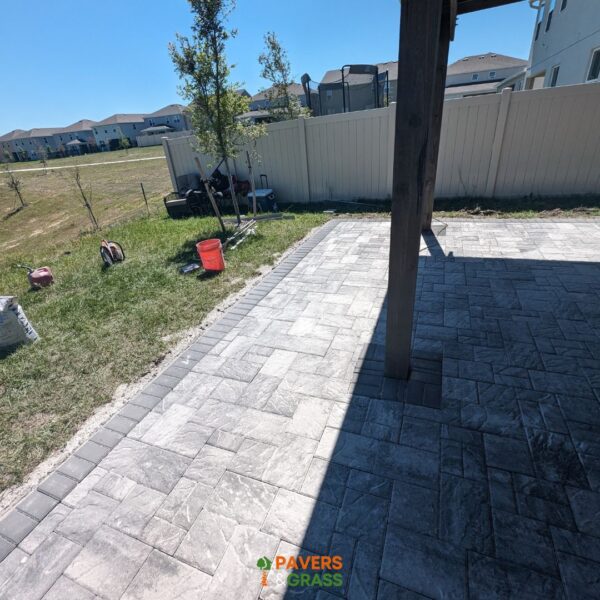 Fire pit, decorative wall and pavers charcoal white three sizes