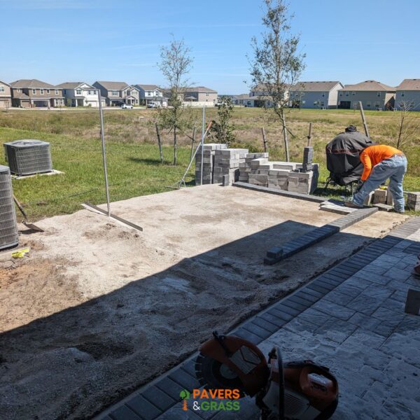 Fire pit, decorative wall and pavers charcoal white three sizes