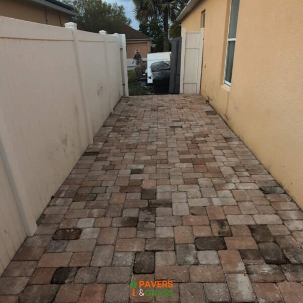Driveway for a duplex residence