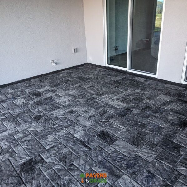 Fire pit, decorative wall and pavers charcoal white three sizes