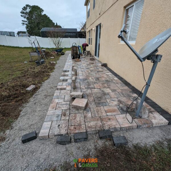 Pavers & Grass