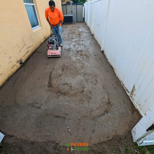 Removal and installation of new pavers in the pool area