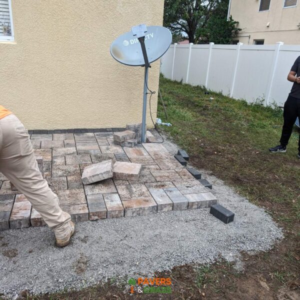 Pavers & Grass